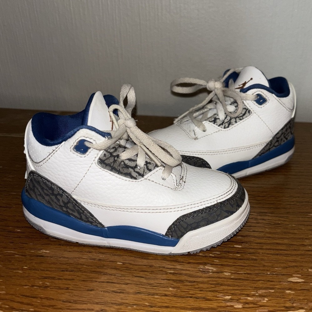 Nike Air Jordan 3 Retro "Wizards" Shoes Kids Toddler Size 8C (DM0968-148)